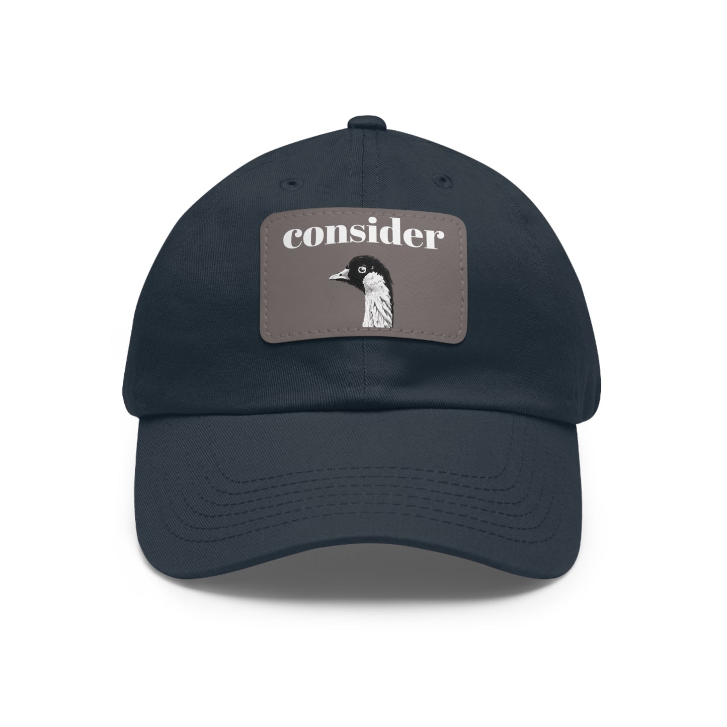 Consider the Birds Dad Hat with Leather Patch - Casual Stylish Cap for Nature Lovers