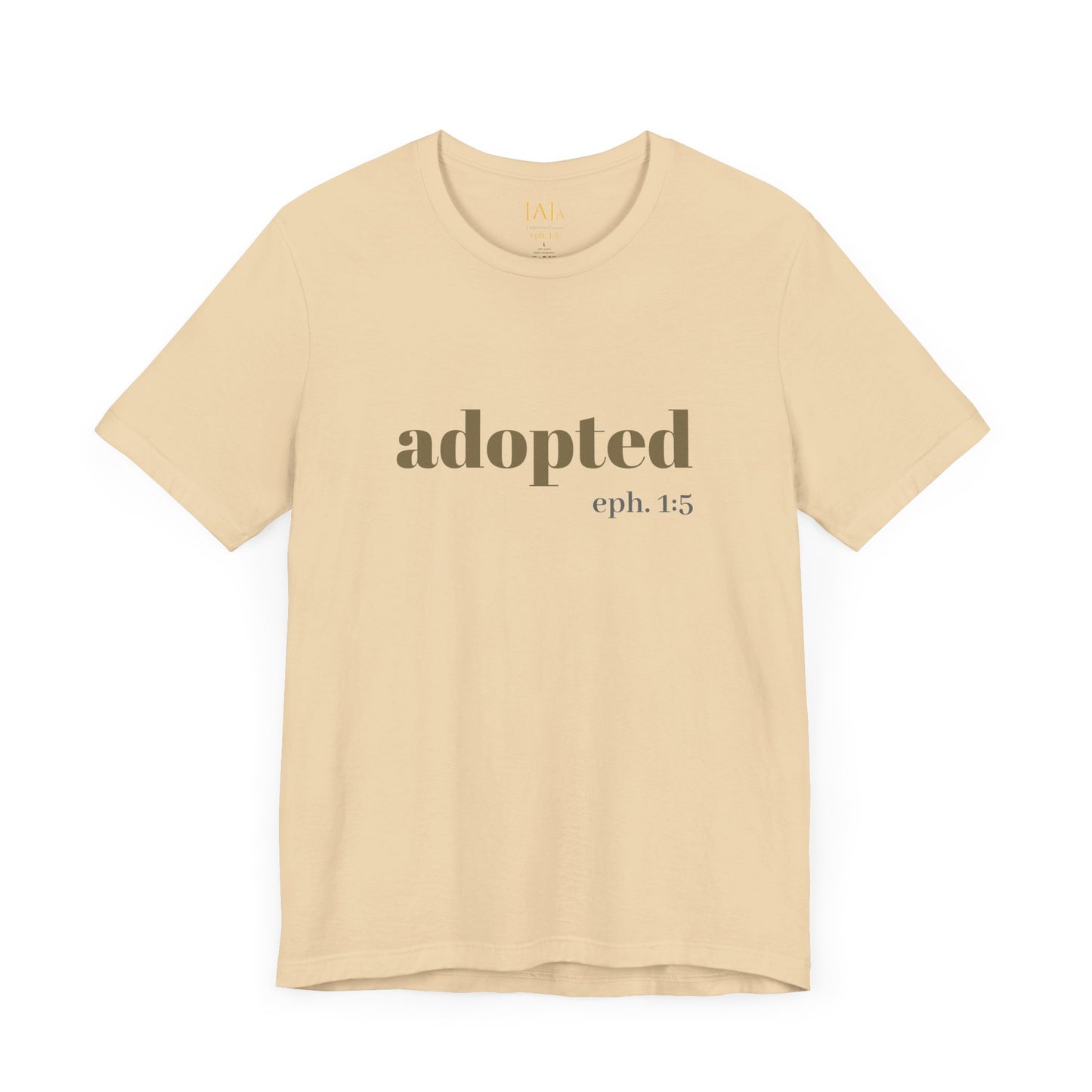 Bible Verse Tee - 'Adopted' Unisex Jersey Short Sleeve Shirt