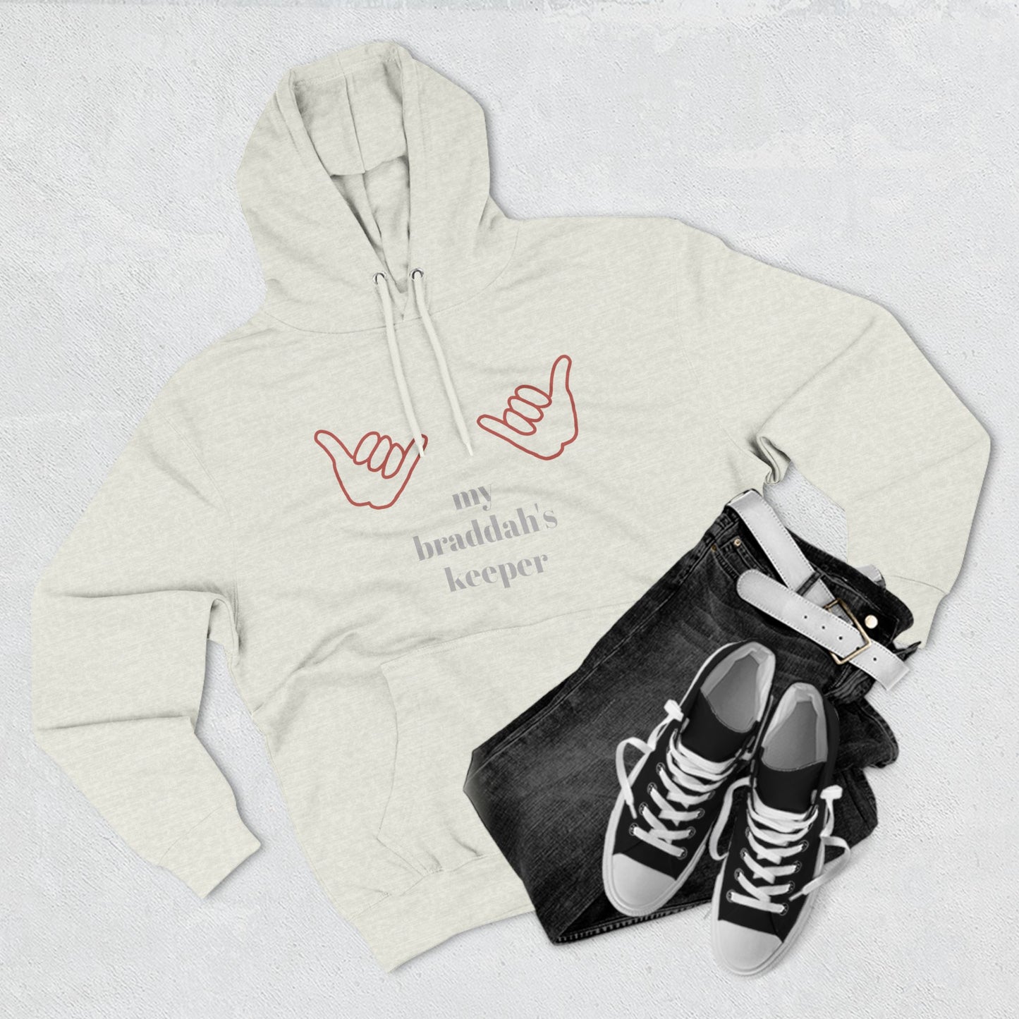 Braddah's Keeper Adjective Apparel Hoodie