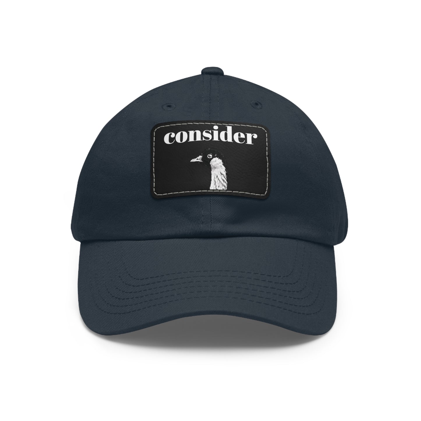 Consider the Birds Dad Hat with Leather Patch - Casual Stylish Cap for Nature Lovers