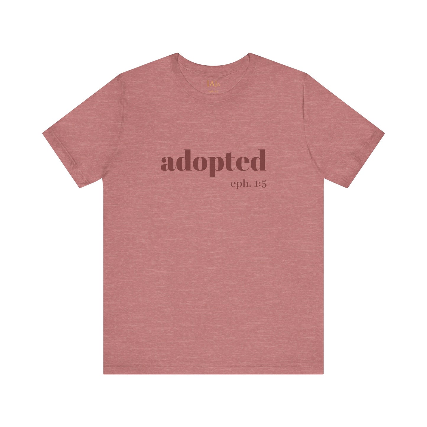 Bible Verse Tee - 'Adopted' Unisex Jersey Short Sleeve Shirt