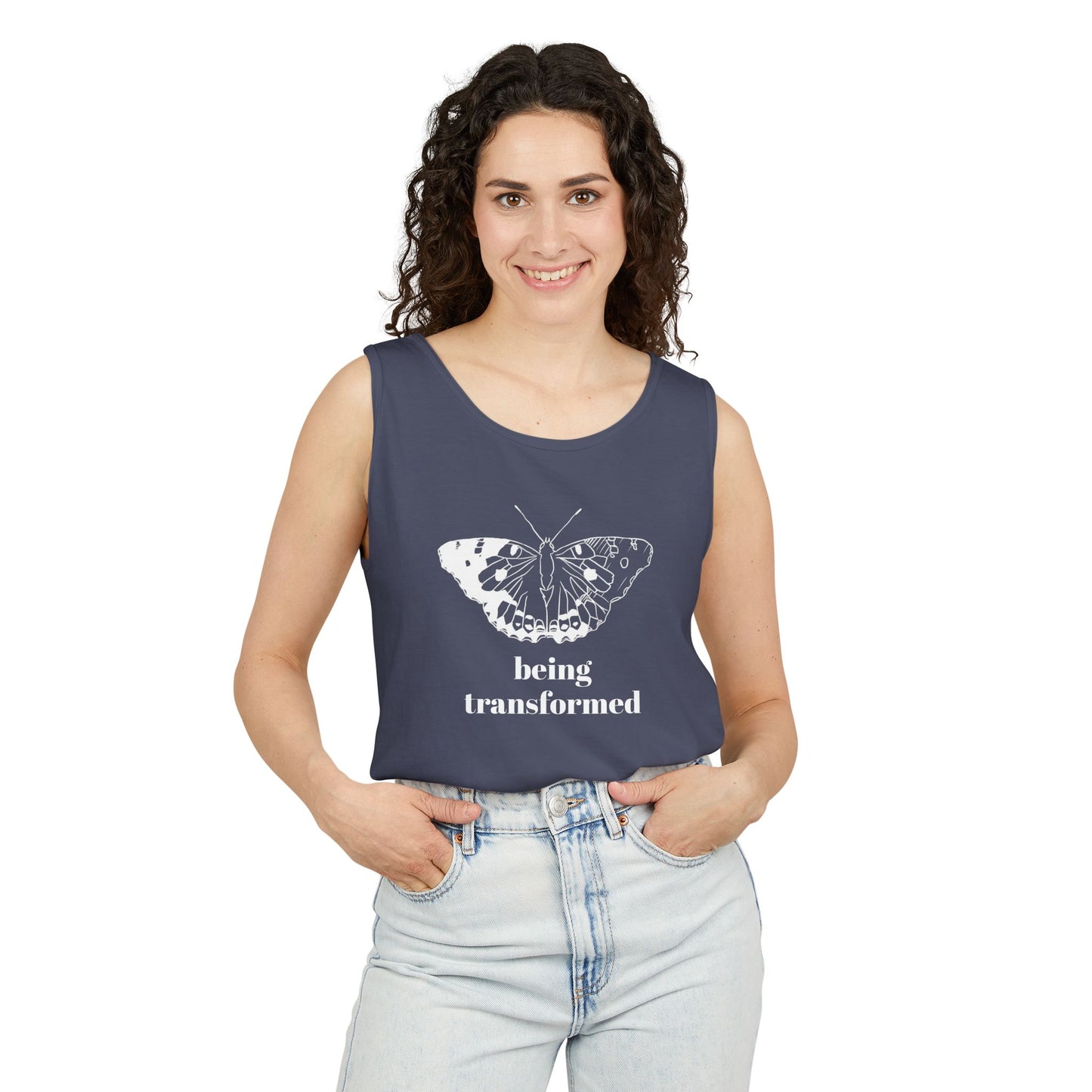 Being Transformed Butterfly Tank Top - Unisex Garment-Dyed