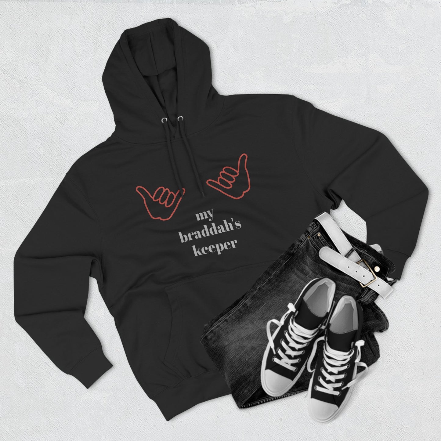 Braddah's Keeper Adjective Apparel Hoodie