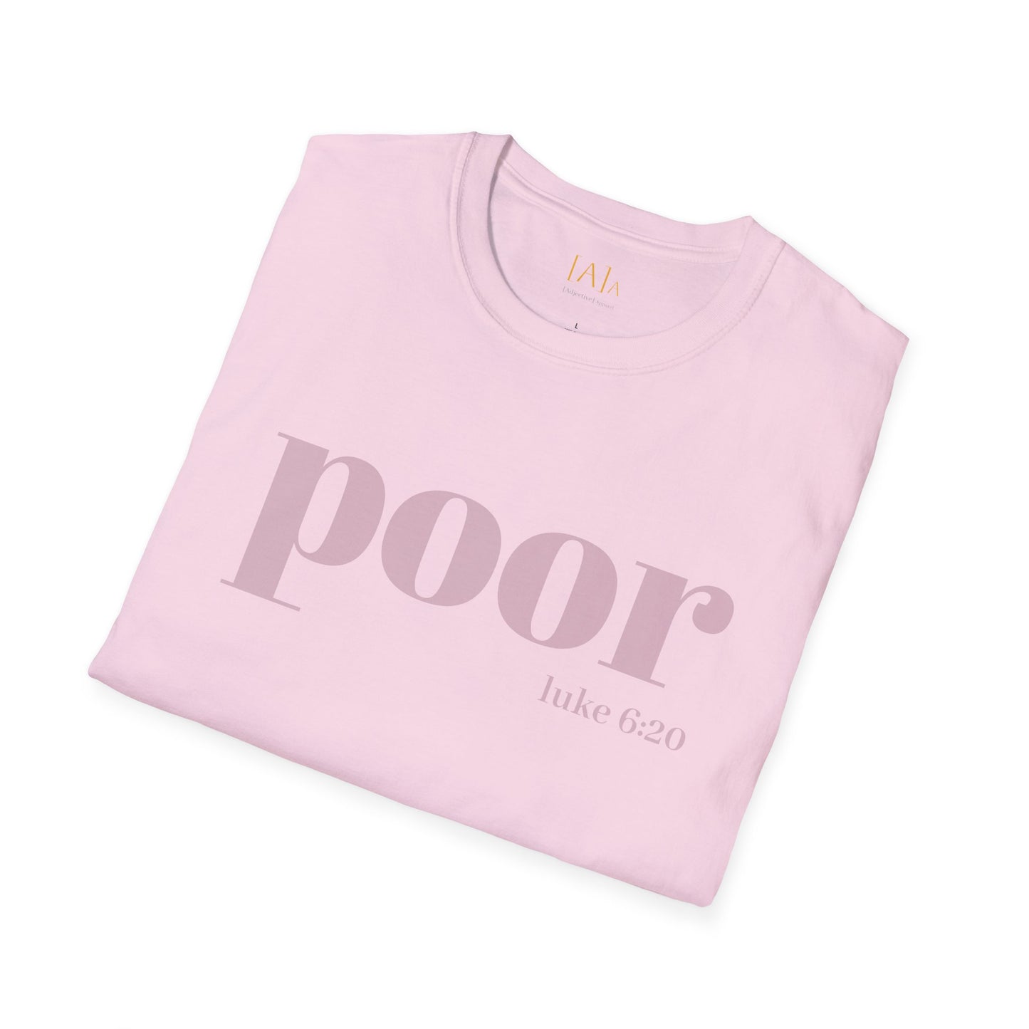 Poor Shirt Unisex Tee, Funny Gift for Friends, Casual Minimalist Style, Everyday Comfort, Bold Statement Tshirt, Gift Tee