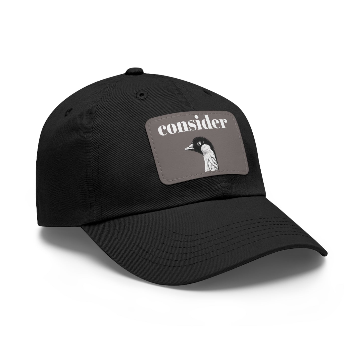 Consider the Birds Dad Hat with Leather Patch - Casual Stylish Cap for Nature Lovers