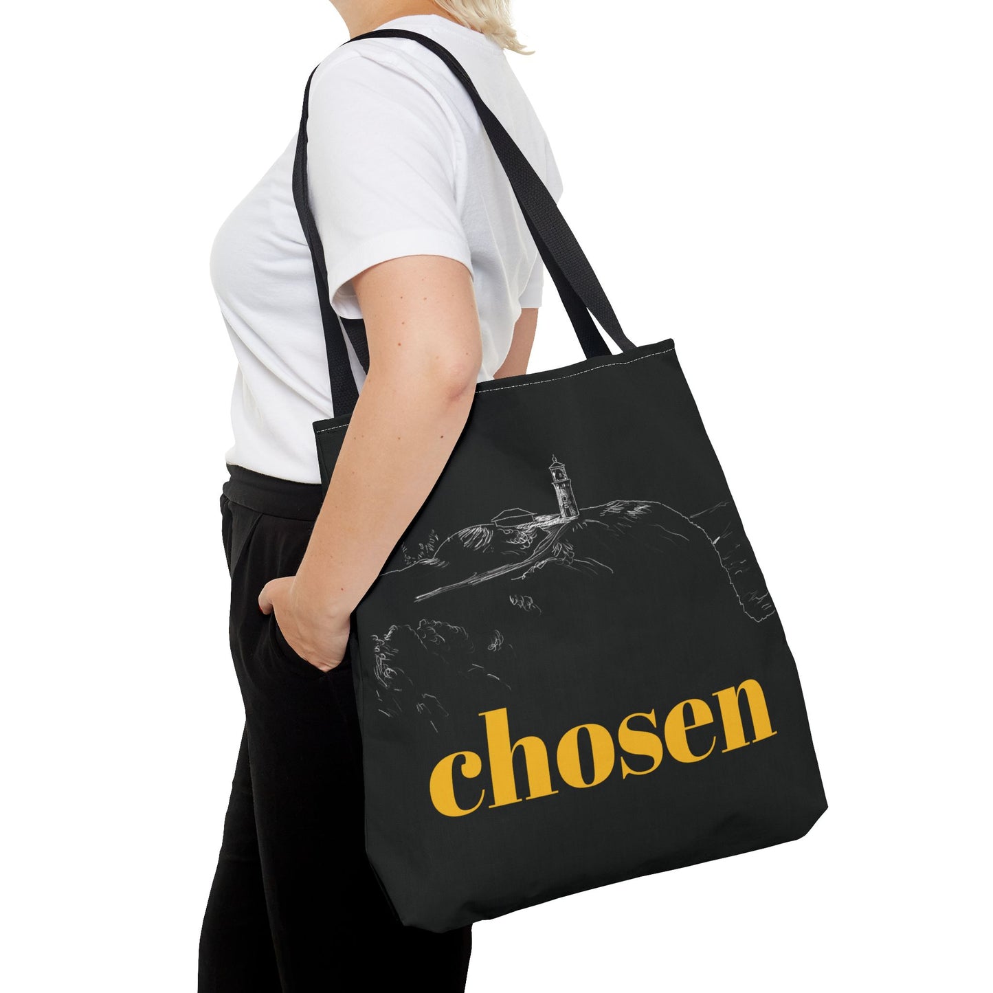 Chosen Lighthouse Tote Bag - 1 Peter 2:9