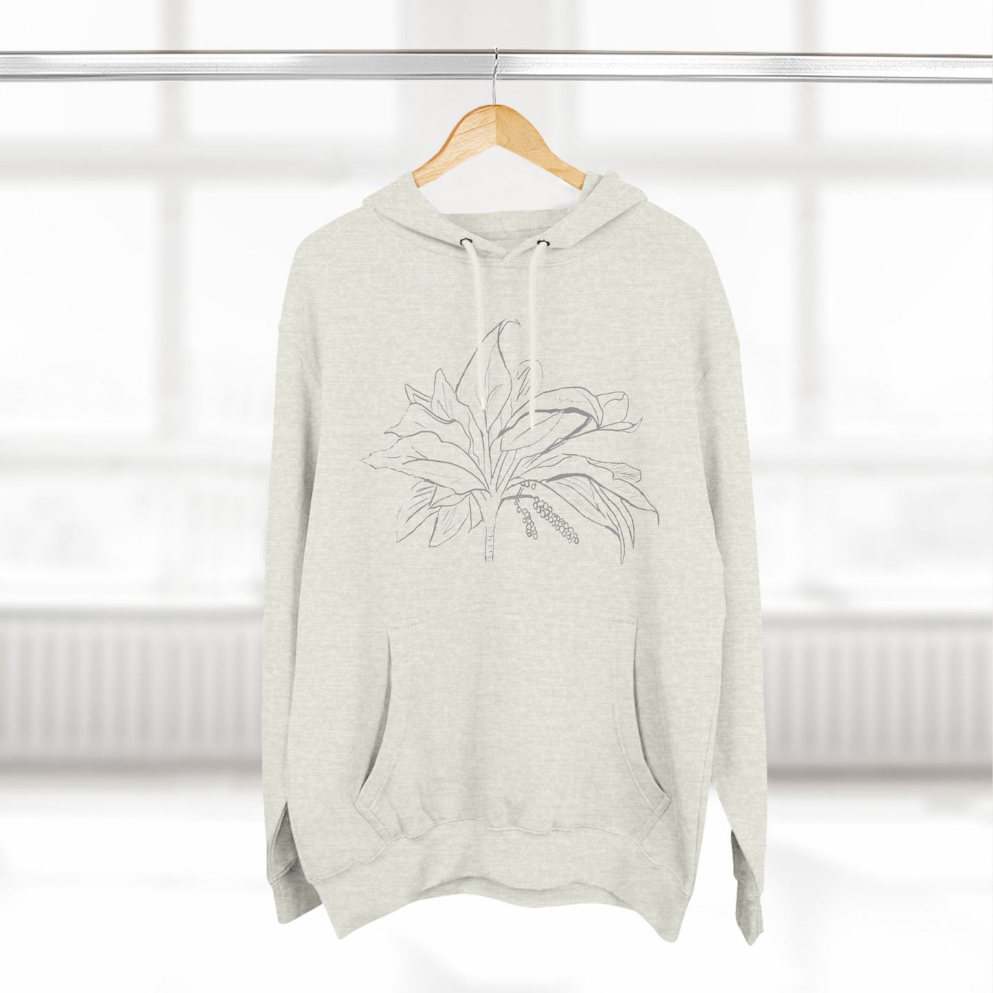 Knit Together In Mothers Womb Premium Heavy Hoodie Psalm 139 Ti Leaf Three Panel Fleece Sweatshirt, Pullover Jumper, Cozy Warm Hooded Top