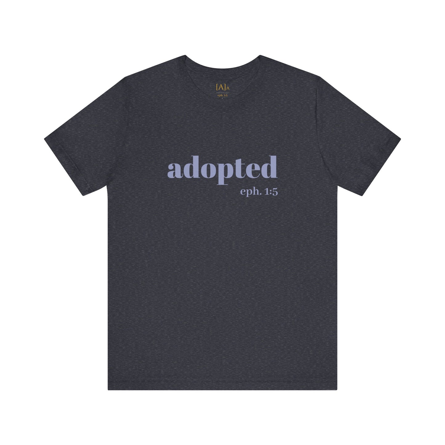 Bible Verse Tee - 'Adopted' Unisex Jersey Short Sleeve Shirt