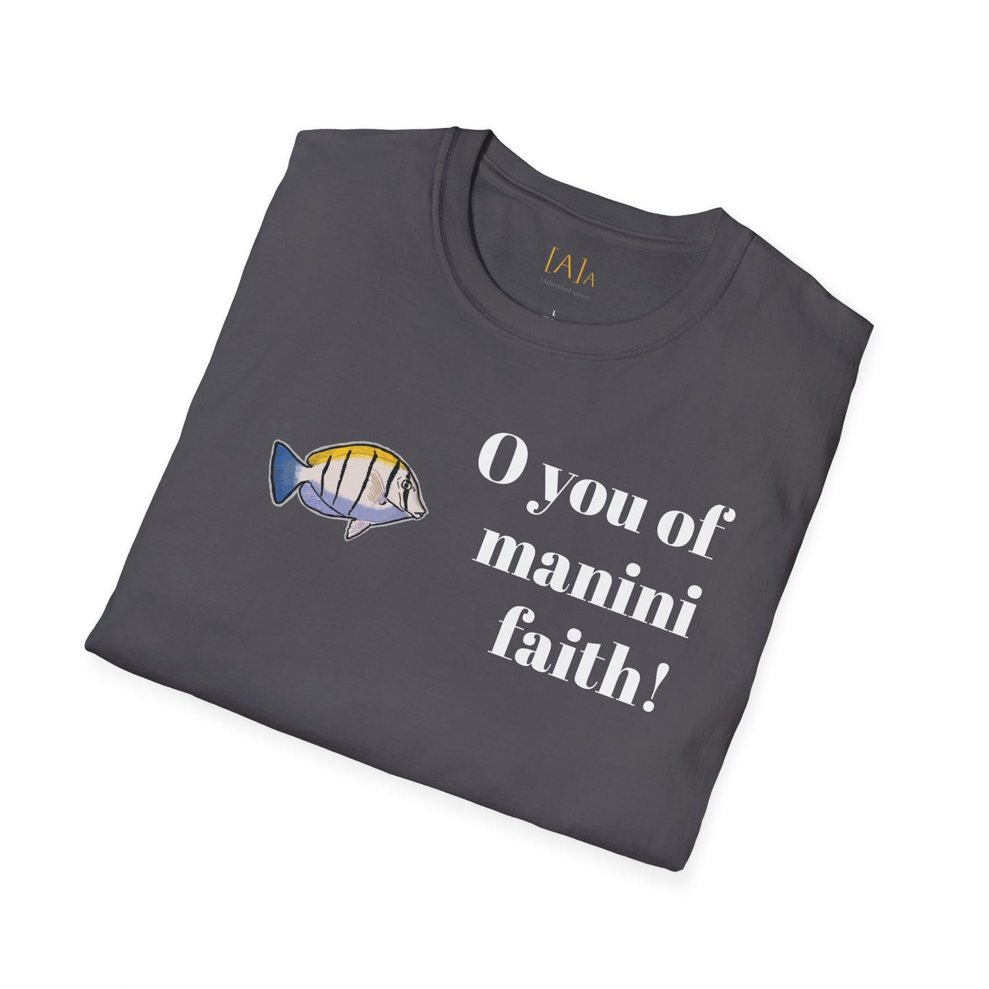 Manini Faith T-Shirt - Jesus Hawaii Fish Ocean-Inspired Unisex Softstyle, Inspirational Gift for Beach Lovers, Summer Vibes