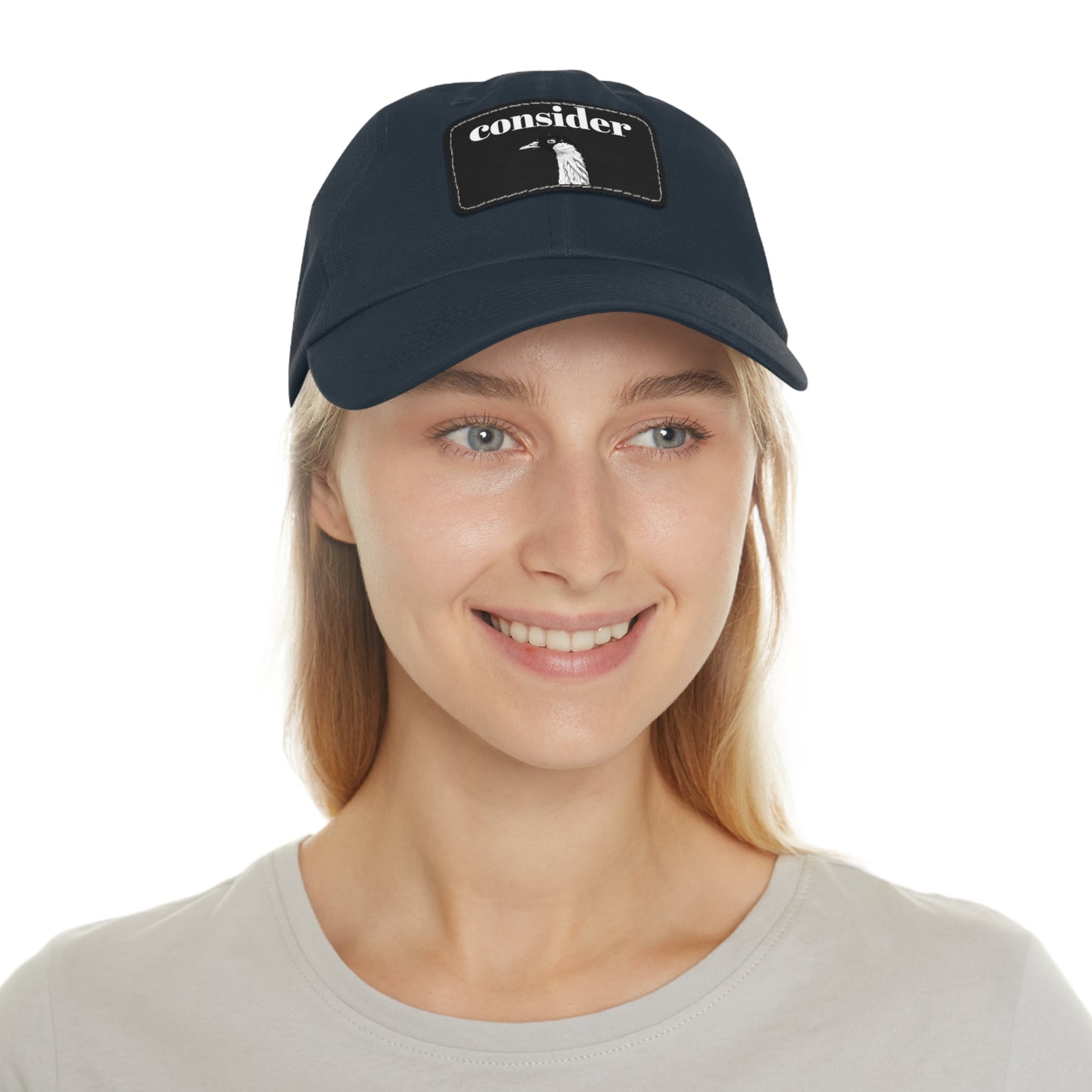 Consider the Birds Dad Hat with Leather Patch - Casual Stylish Cap for Nature Lovers