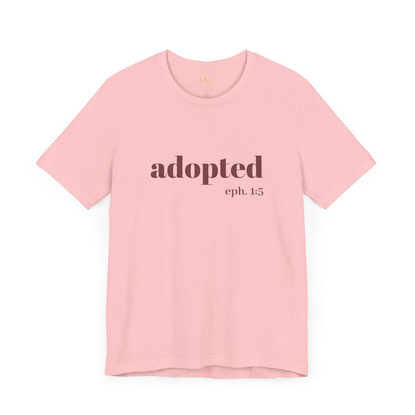 Bible Verse Tee - 'Adopted' Unisex Jersey Short Sleeve Shirt