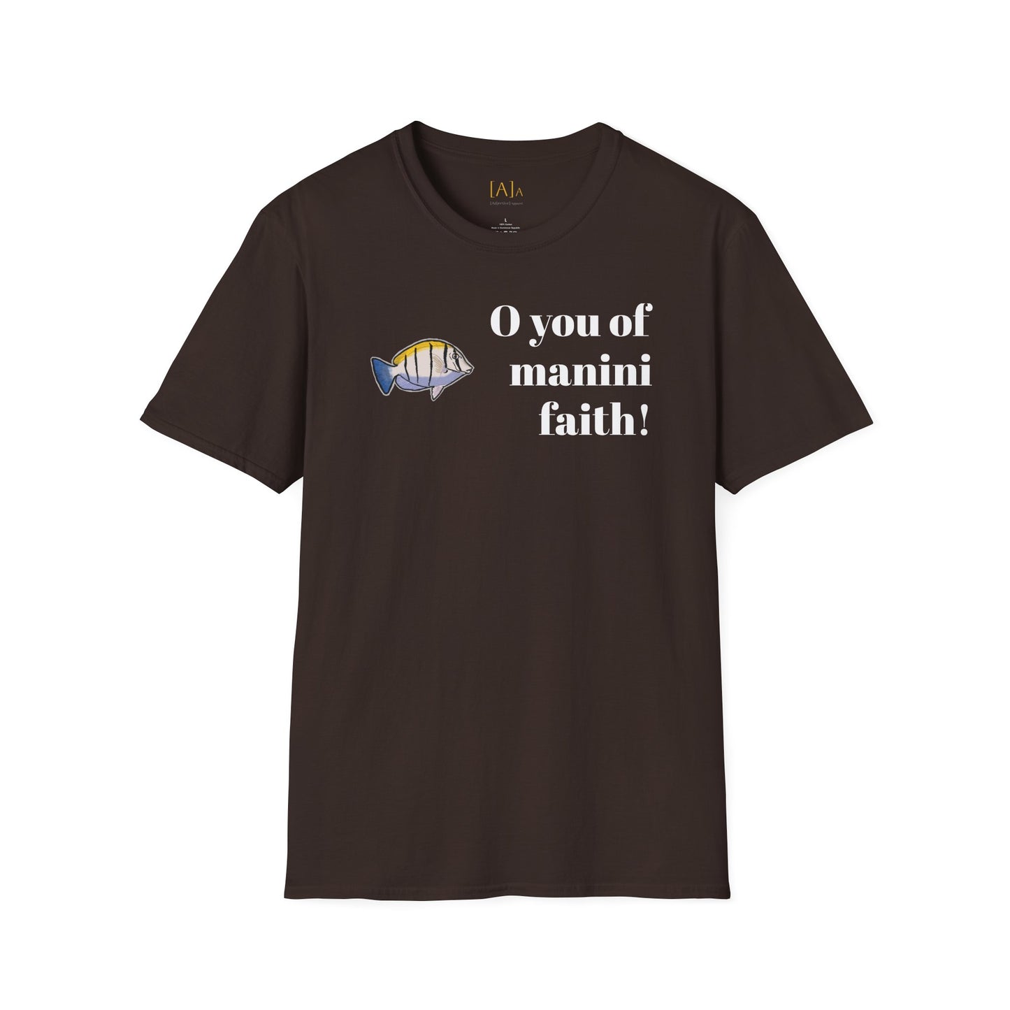 Manini Faith T-Shirt - Jesus Hawaii Fish Ocean-Inspired Unisex Softstyle, Inspirational Gift for Beach Lovers, Summer Vibes