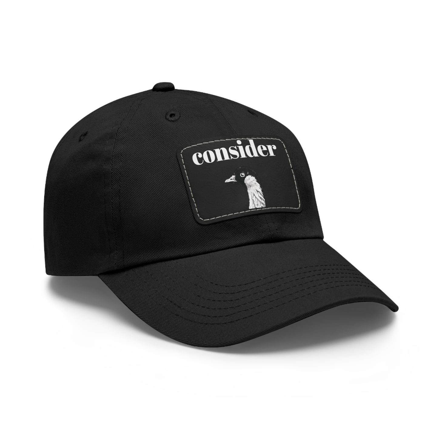 Consider the Birds Dad Hat with Leather Patch - Casual Stylish Cap for Nature Lovers