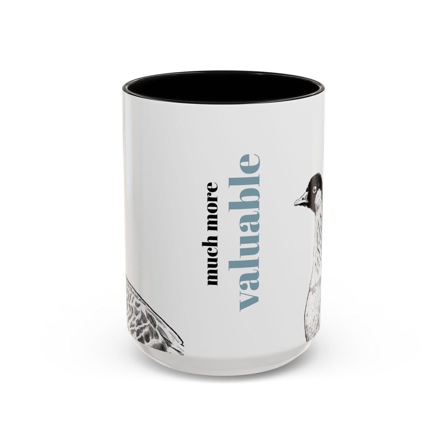 Much More Valuable Inspirational Accent Coffee Mug, Nene Hawaii State Bird Gift, Motivational Mug, Unique Kitchen Decor, Perfect for Home