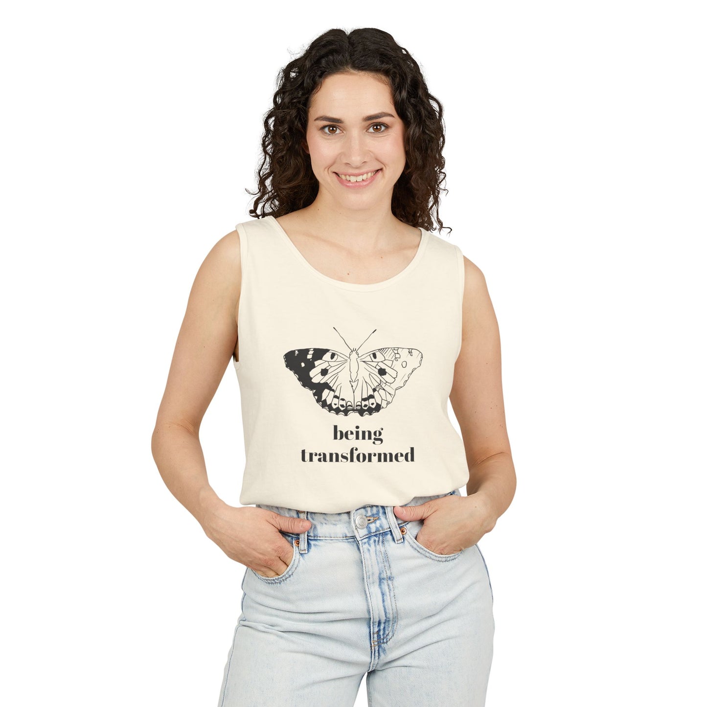 Being Transformed Butterfly Tank Top - Unisex Garment-Dyed