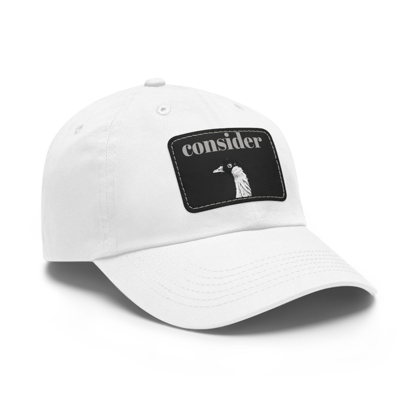 Consider the Birds Dad Hat with Leather Patch - Casual Stylish Cap for Nature Lovers
