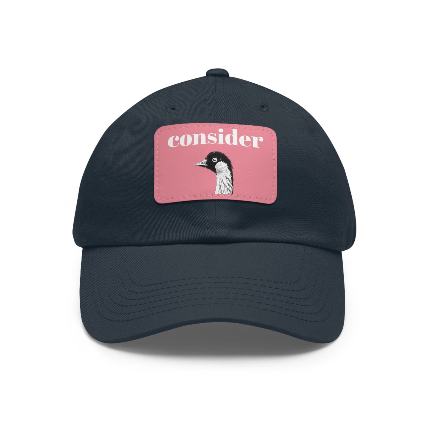 Consider the Birds Dad Hat with Leather Patch - Casual Stylish Cap for Nature Lovers
