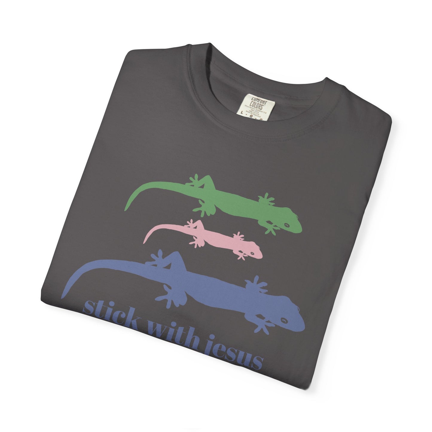 Gecko T-shirt Stick With Jesus