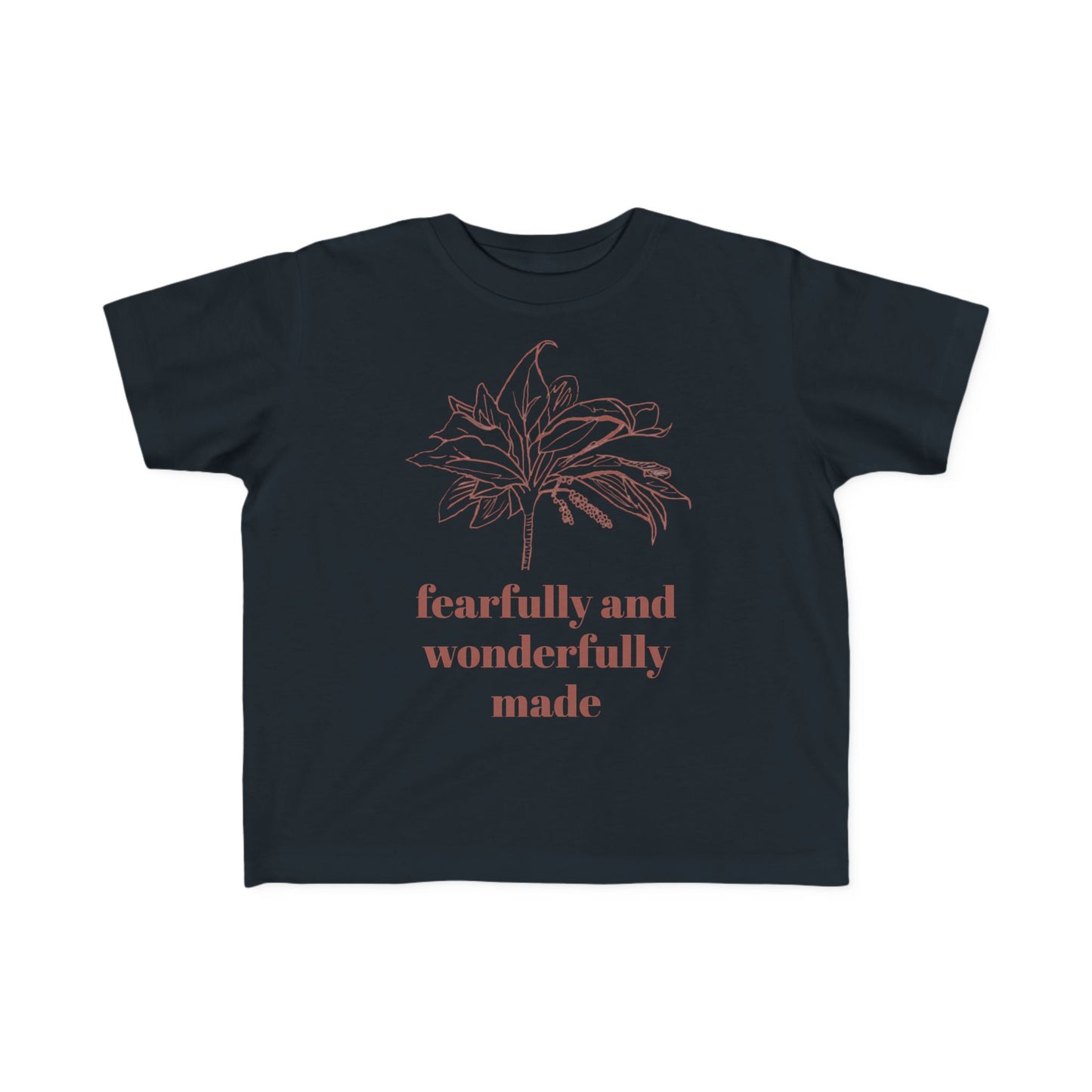 Fearfully Made Toddler Tee, Ti Plant Shirt, Baby Shower Gift, Cute Kids Shirt, Kid's Clothing