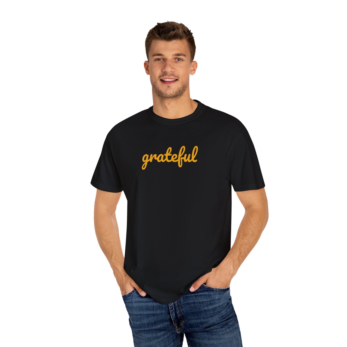 Grateful Comfort Colors 1717 Unisex T-shirt, Christian Bible Verse Tee, Inspirational Graphic Shirt, Religious Gift, Comfort