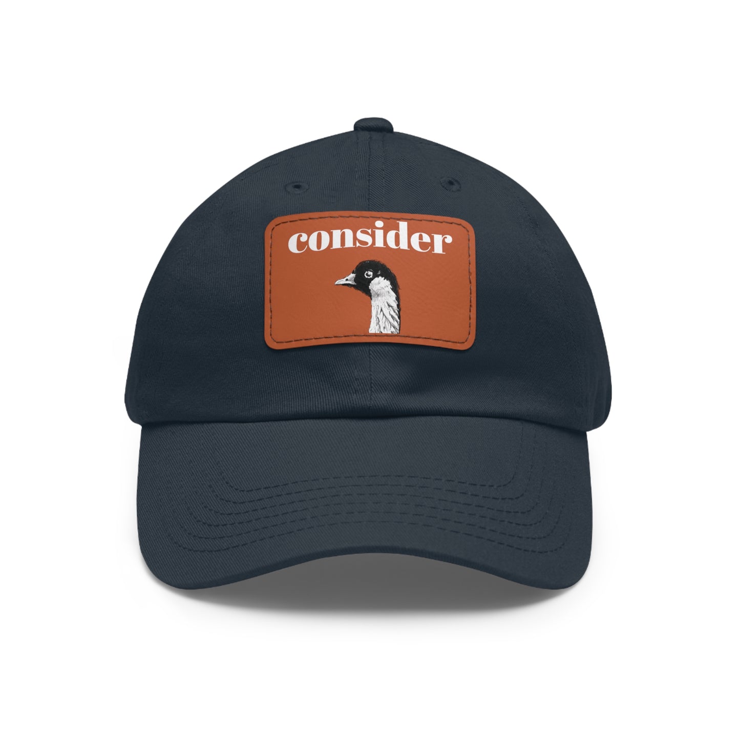 Consider the Birds Dad Hat with Leather Patch - Casual Stylish Cap for Nature Lovers