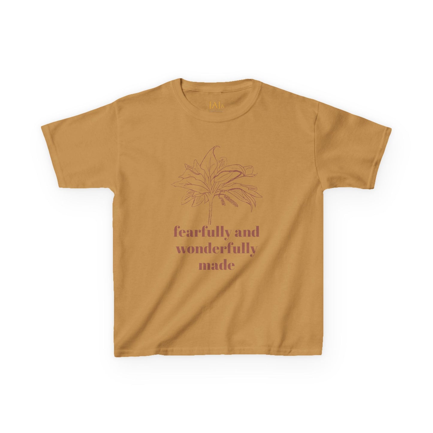 Fearfully Made Kids Tee - Psalm 139 Ti Plant, Children's T-Shirt, Youth Tshirt, Christian Shirt, Religious Apparel,