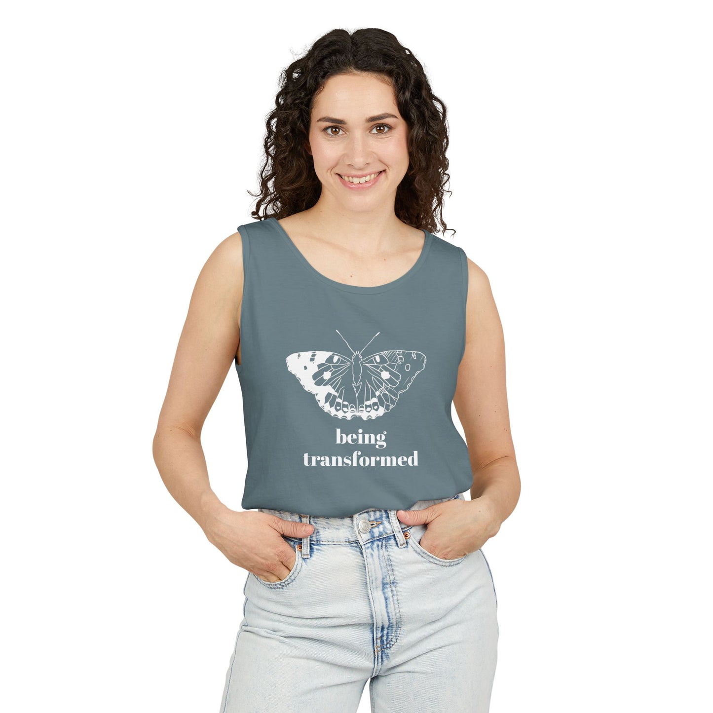 Being Transformed Butterfly Tank Top - Unisex Garment-Dyed