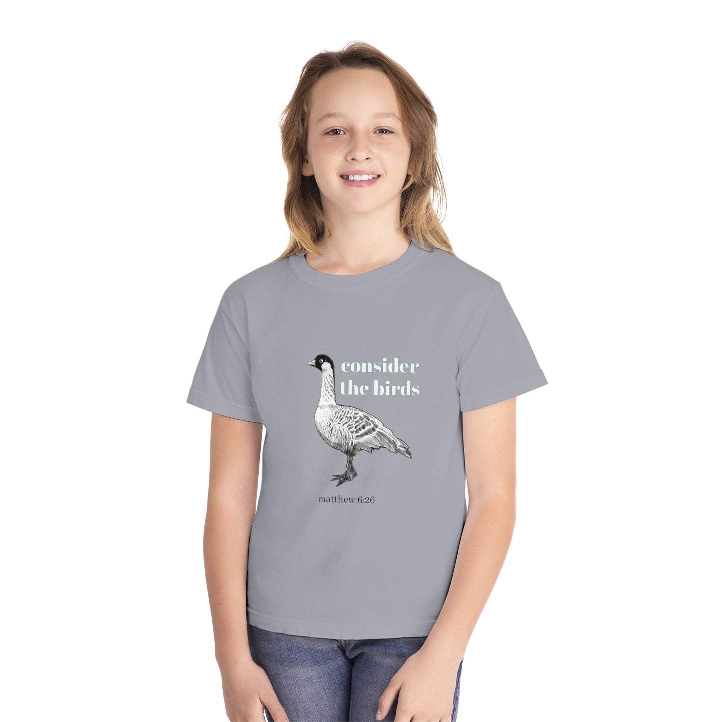 Youth Midweight Tee - 'Consider the Birds'