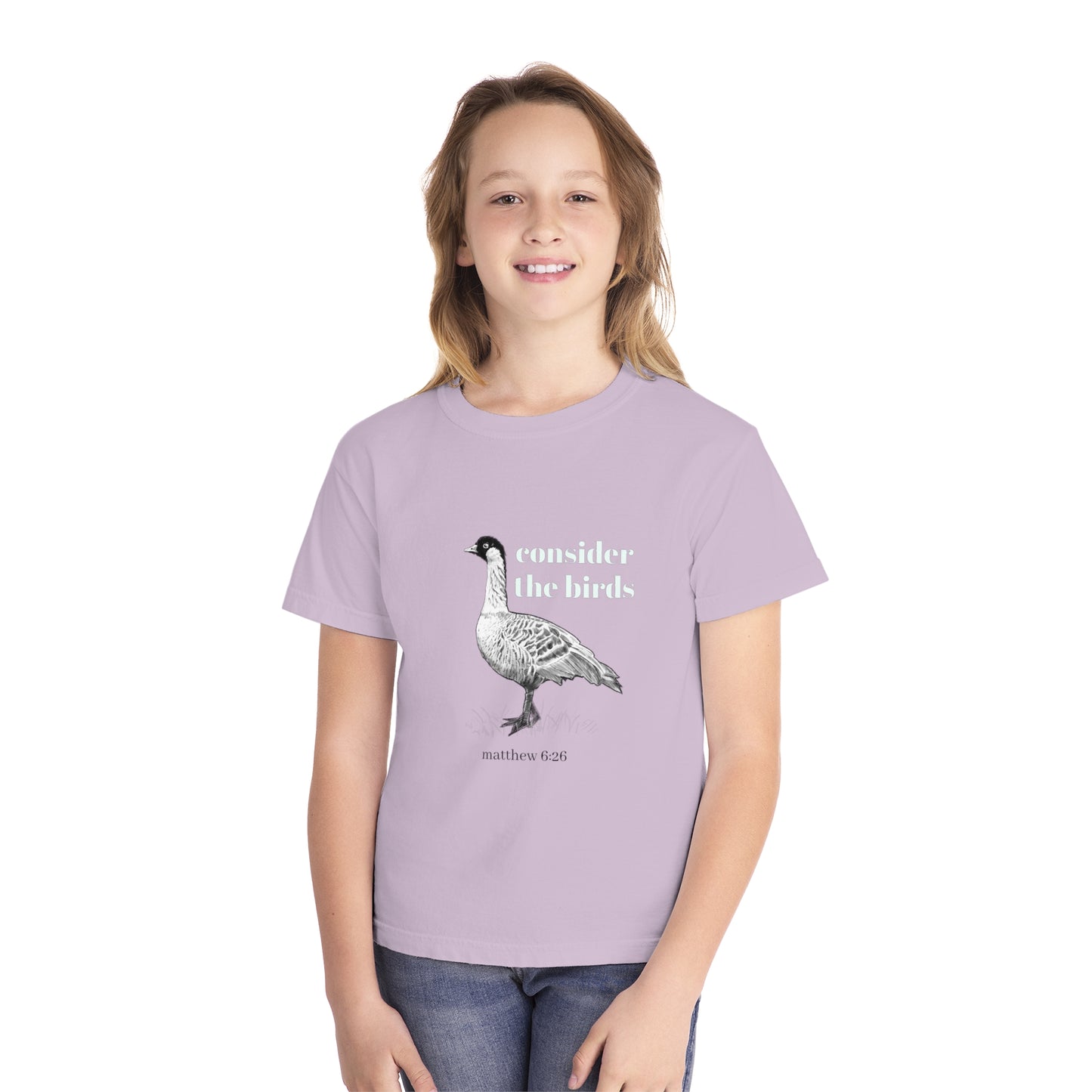 Youth Midweight Tee - 'Consider the Birds'