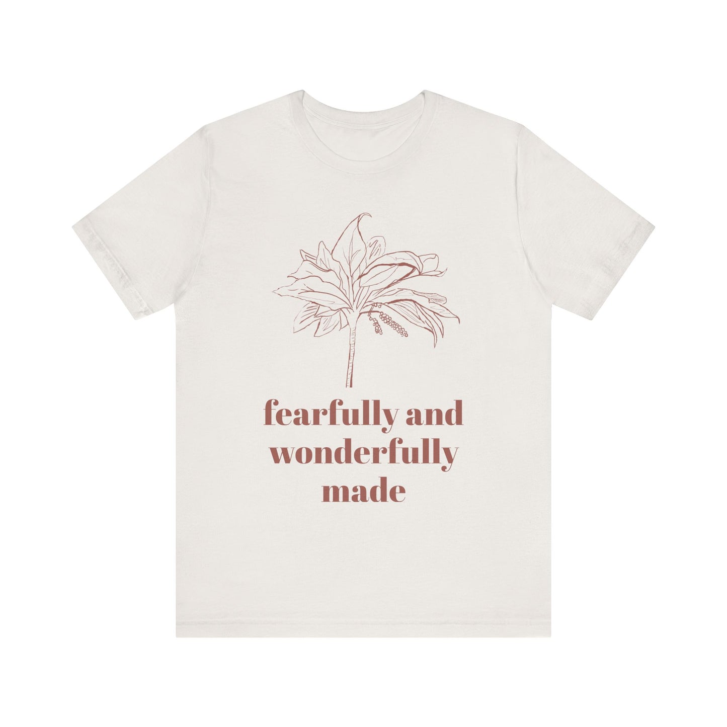 Fearfully Made Adult Tee | Wonderfully Motivational T-Shirt, Inspirational Gift, Unisex Apparel, Faith-Based Clothing, Everyday Wear