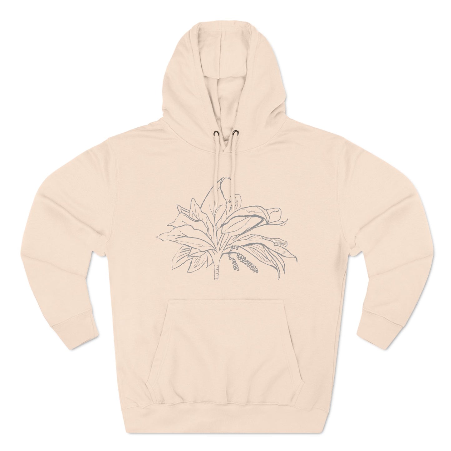 Knit Together In Mothers Womb Premium Heavy Hoodie Psalm 139 Ti Leaf Three Panel Fleece Sweatshirt, Pullover Jumper, Cozy Warm Hooded Top
