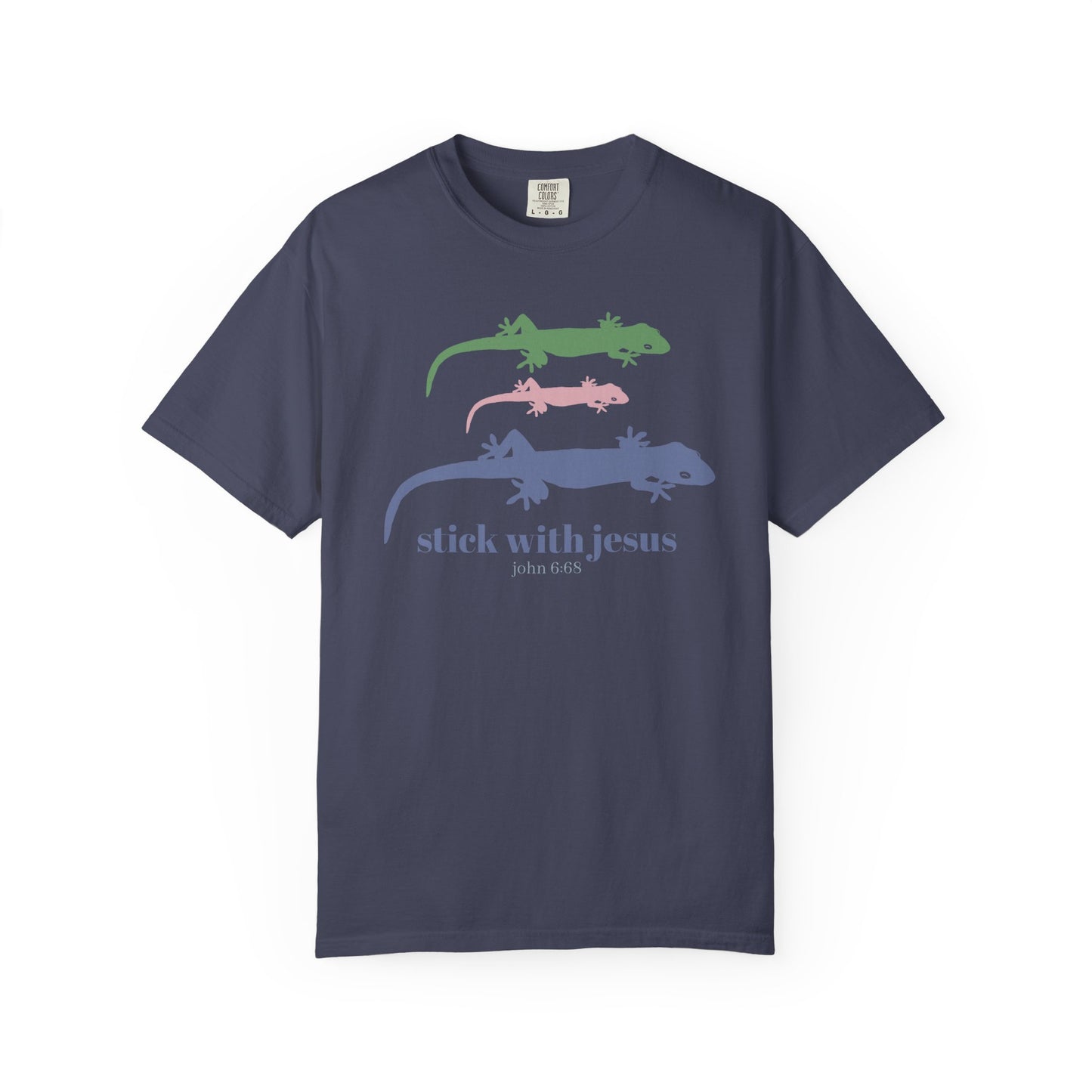 Gecko T-shirt Stick With Jesus
