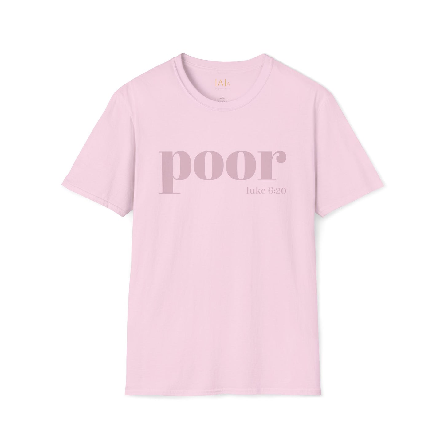 Poor Shirt Unisex Tee, Funny Gift for Friends, Casual Minimalist Style, Everyday Comfort, Bold Statement Tshirt, Gift Tee