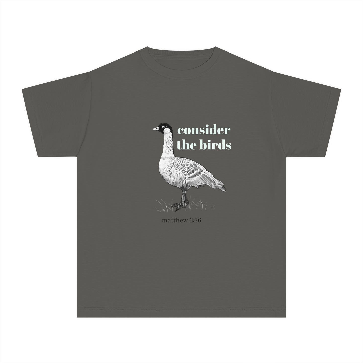 Youth Midweight Tee - 'Consider the Birds'