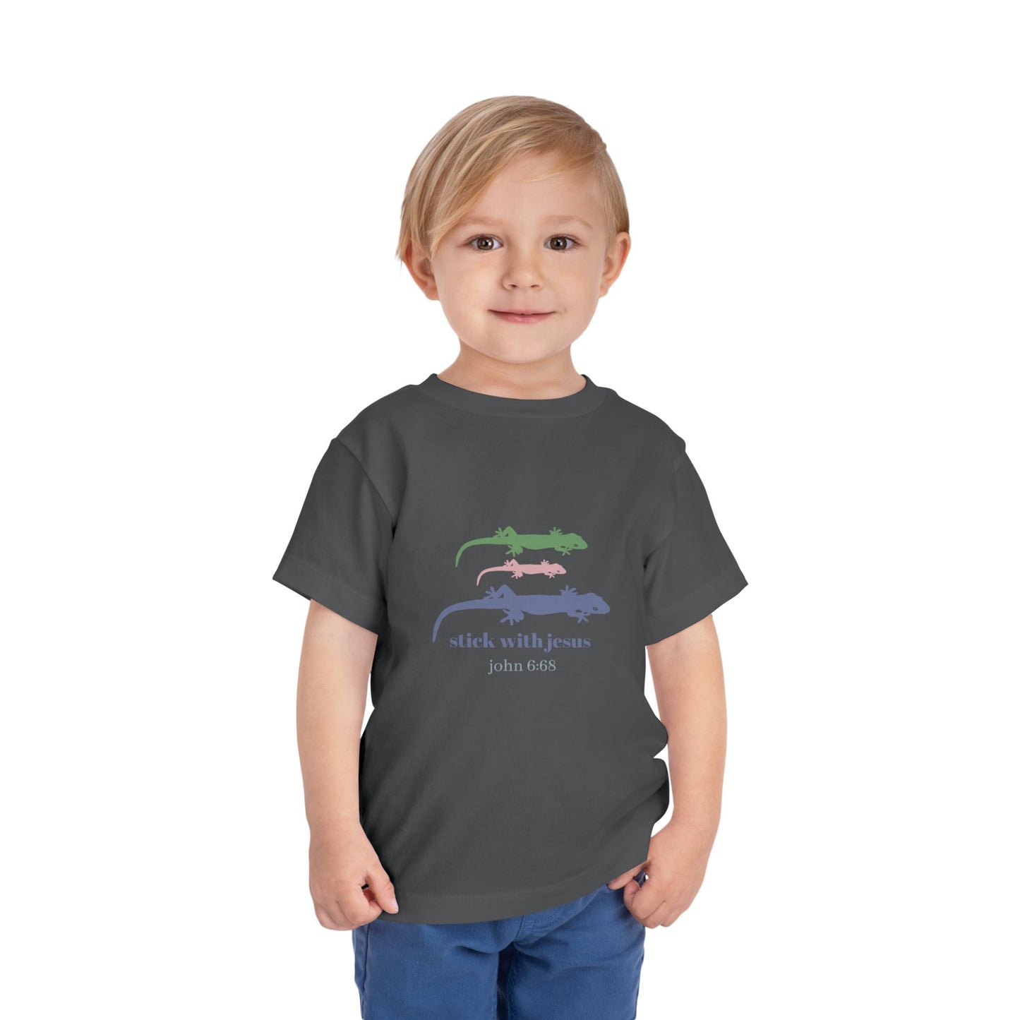 Toddler Gecko T-shirt Stick With Jesus