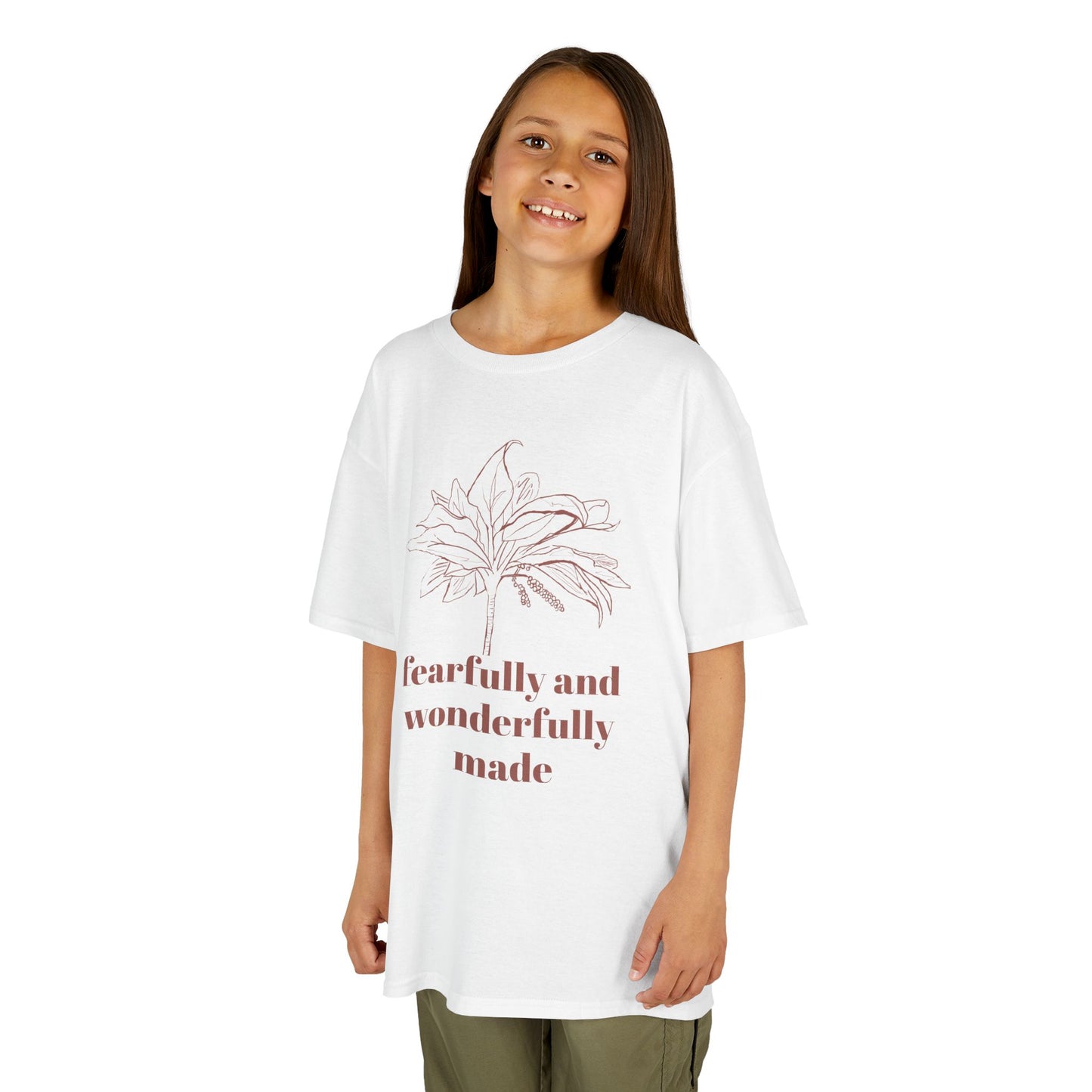 Fearfully Made Kids Tee - Psalm 139 Ti Plant, Children's T-Shirt, Youth Tshirt, Christian Shirt, Religious Apparel,