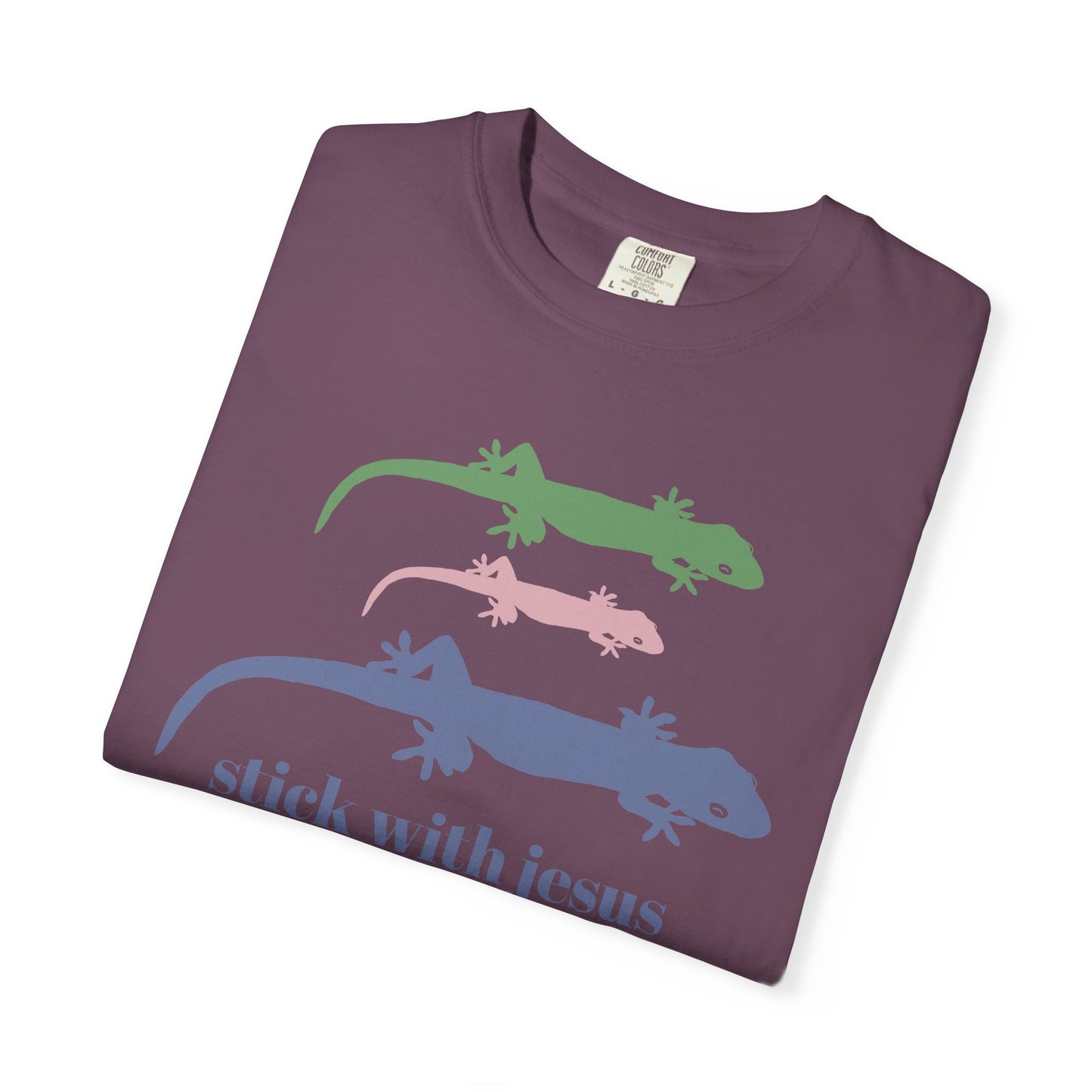Gecko T-shirt Stick With Jesus