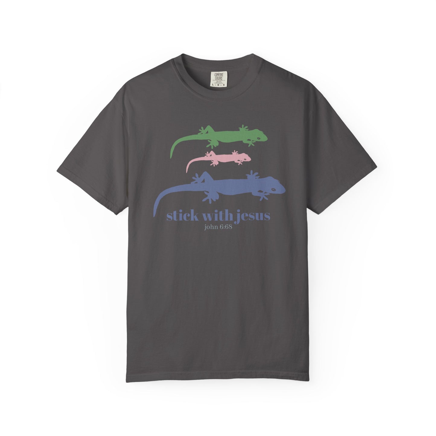 Gecko T-shirt Stick With Jesus