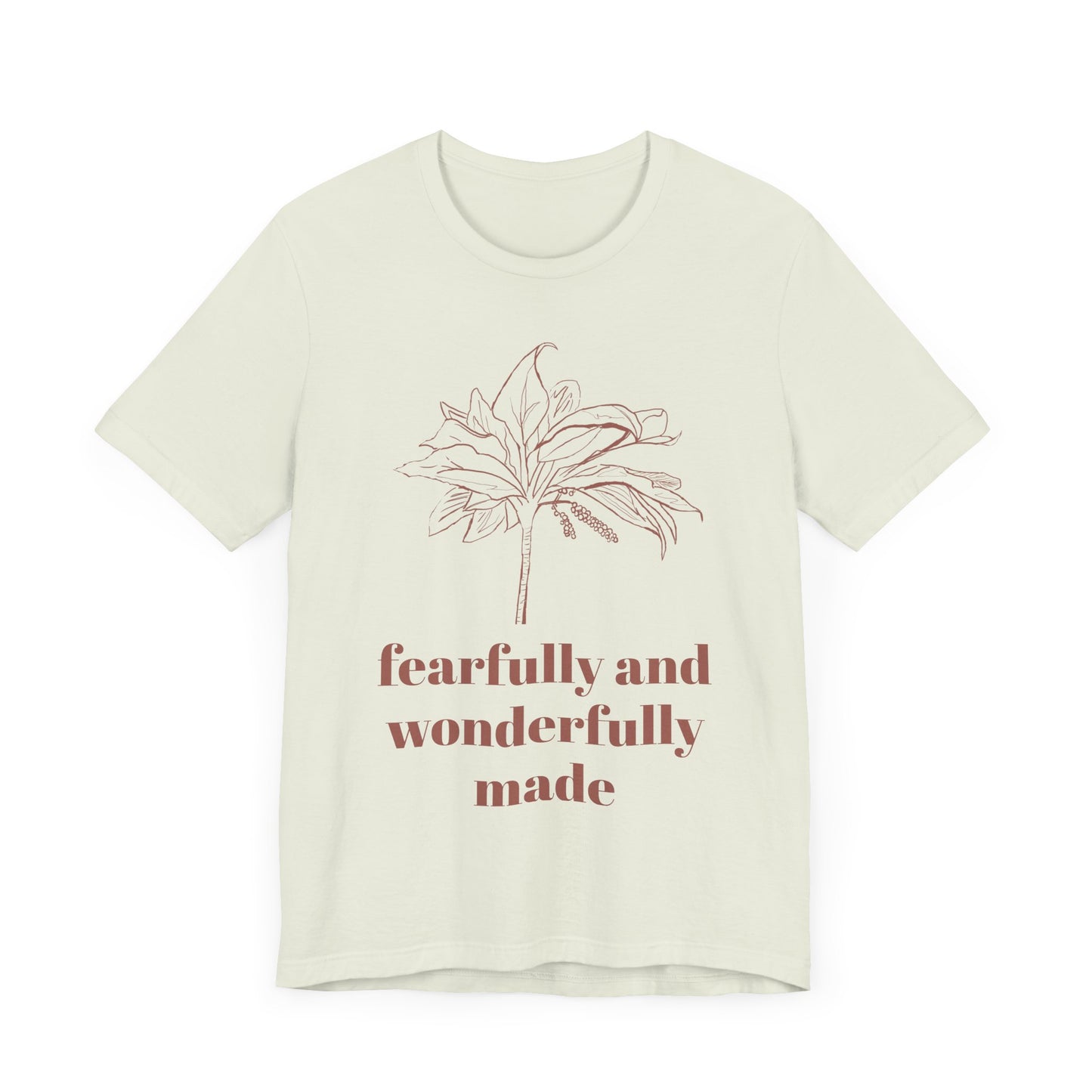Fearfully Made Adult Tee | Wonderfully Motivational T-Shirt, Inspirational Gift, Unisex Apparel, Faith-Based Clothing, Everyday Wear