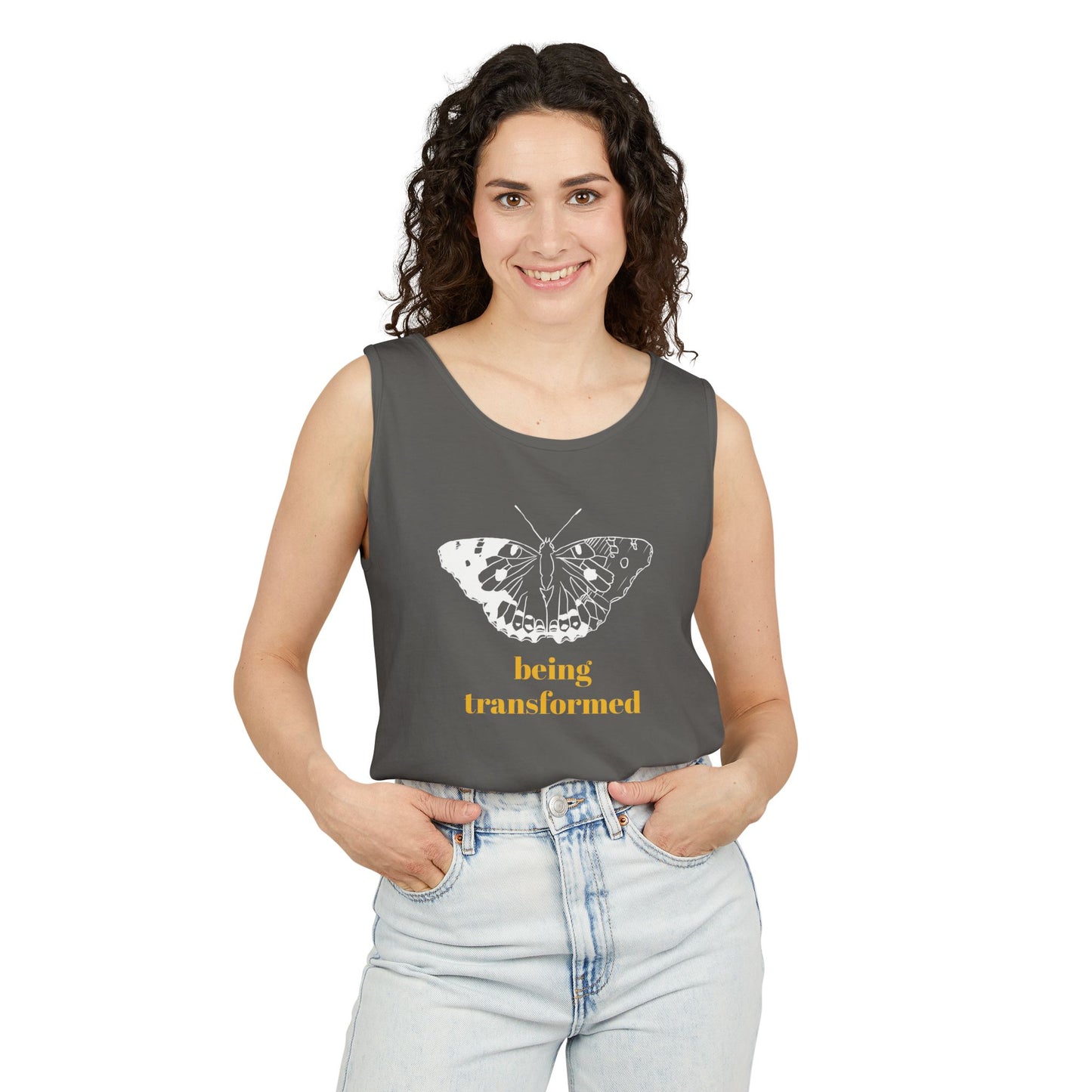 Being Transformed Butterfly Tank Top - Unisex Garment-Dyed