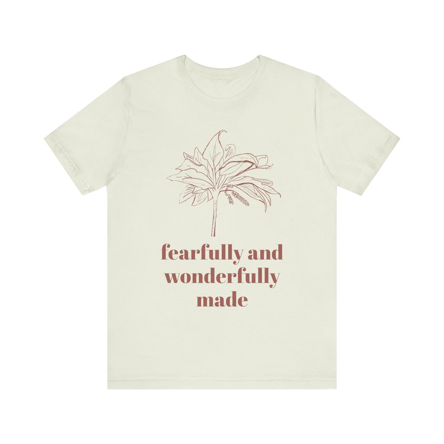 Fearfully Made Adult Tee | Wonderfully Motivational T-Shirt, Inspirational Gift, Unisex Apparel, Faith-Based Clothing, Everyday Wear