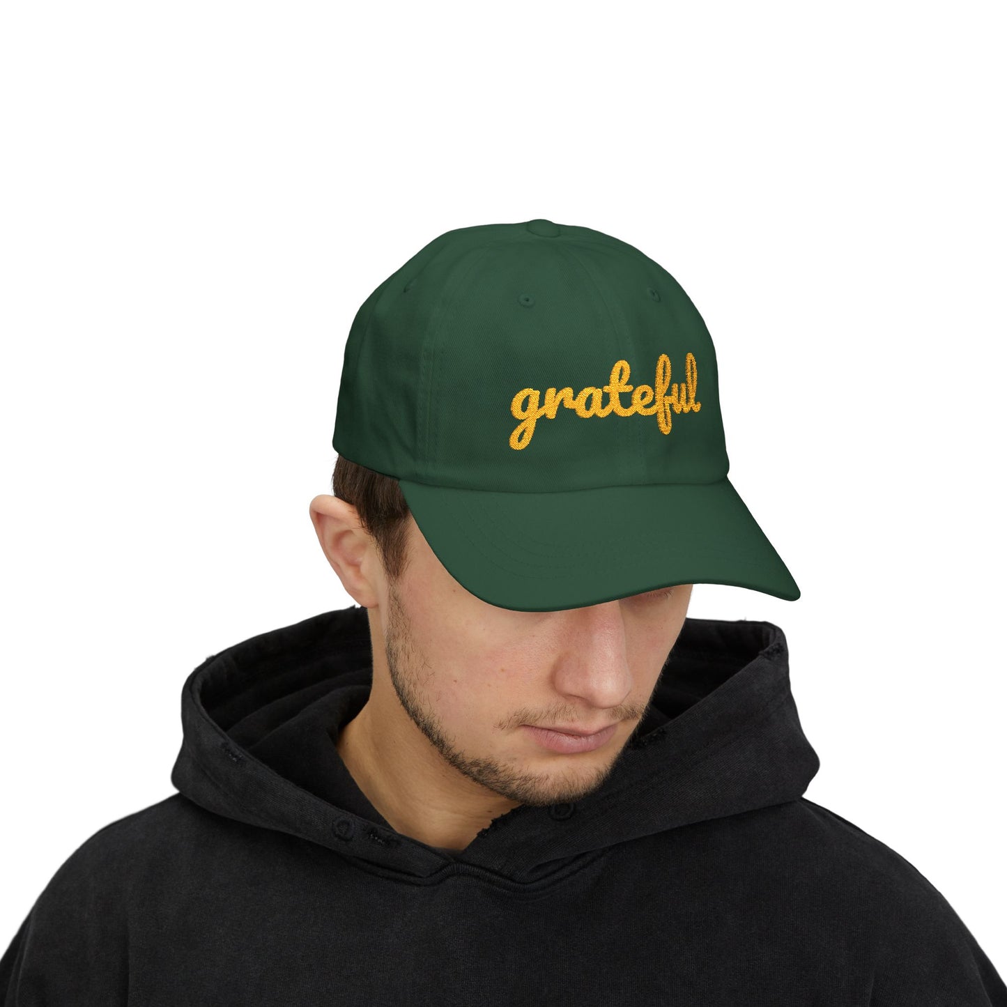 Grateful Classic Cap, Casual Hat, Unisex Gift, Relaxed Fit Summer Cap, Everyday Wear