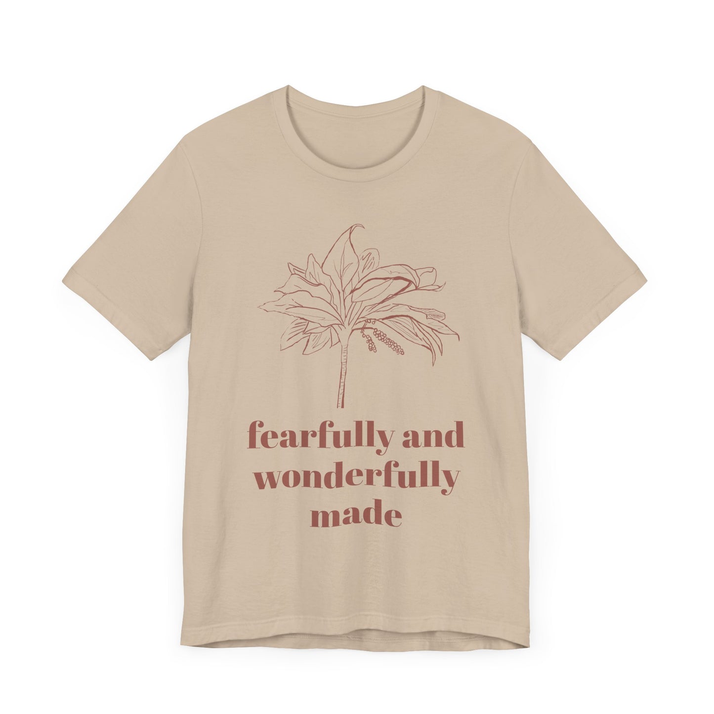 Fearfully Made Adult Tee | Wonderfully Motivational T-Shirt, Inspirational Gift, Unisex Apparel, Faith-Based Clothing, Everyday Wear