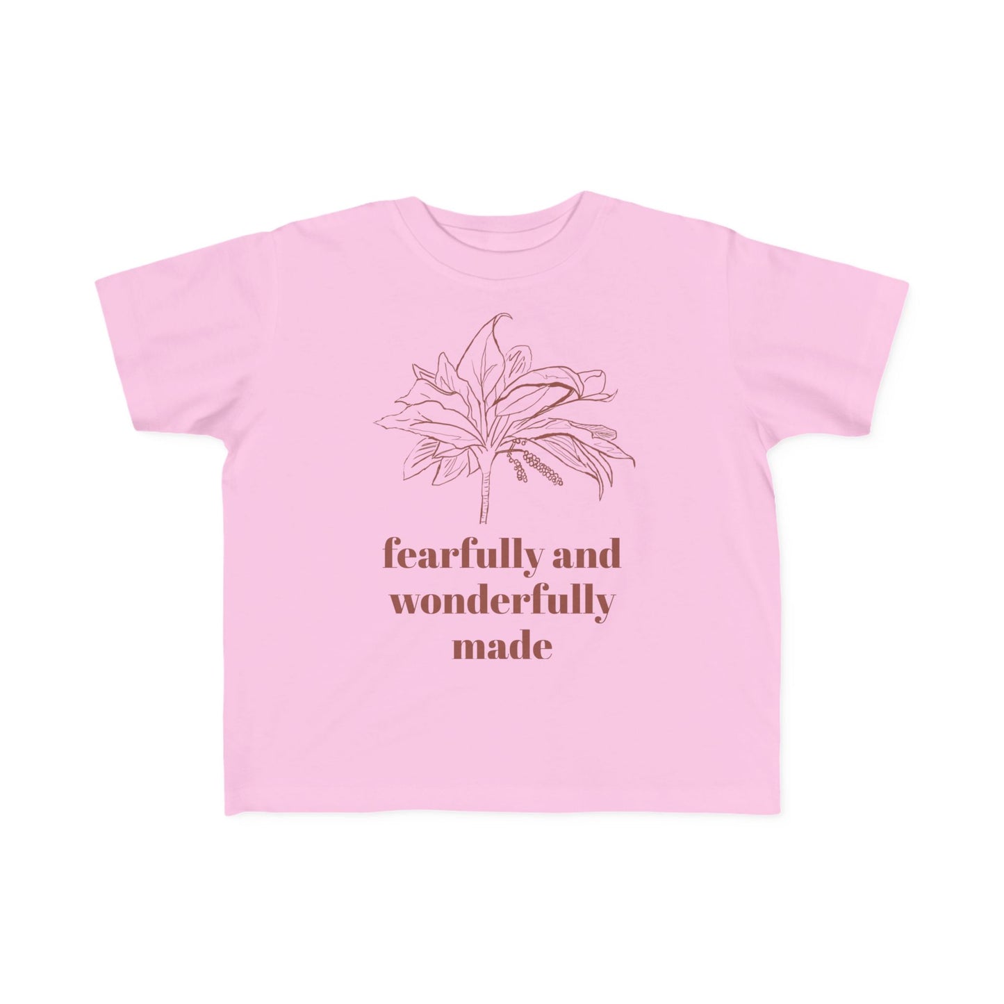 Fearfully Made Toddler Tee, Ti Plant Shirt, Baby Shower Gift, Cute Kids Shirt, Kid's Clothing