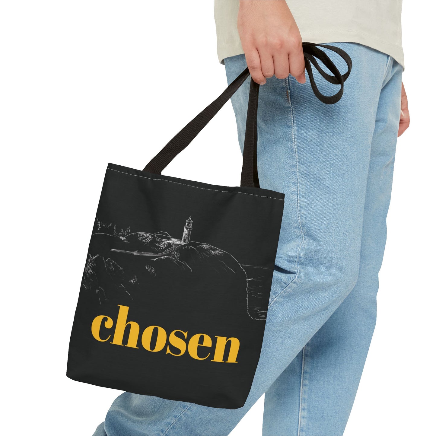 Chosen Lighthouse Tote Bag - 1 Peter 2:9