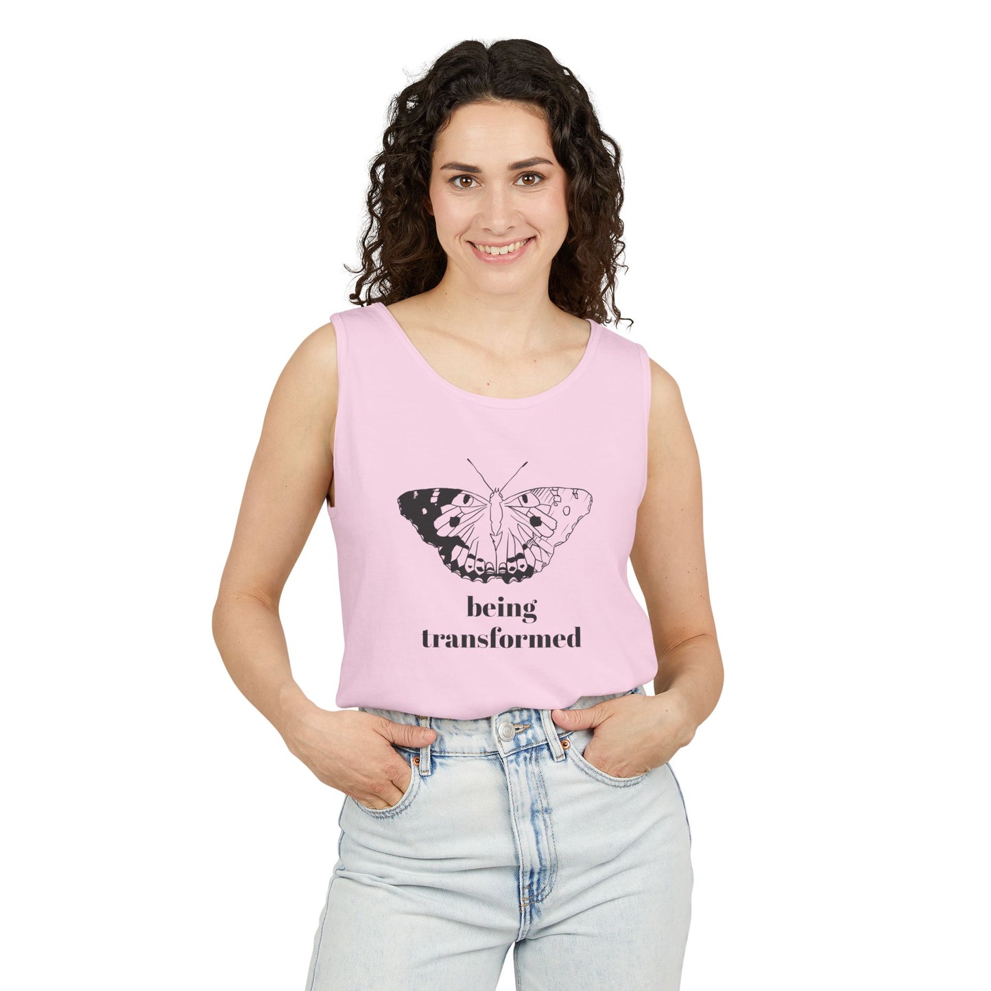 Being Transformed Butterfly Tank Top - Unisex Garment-Dyed