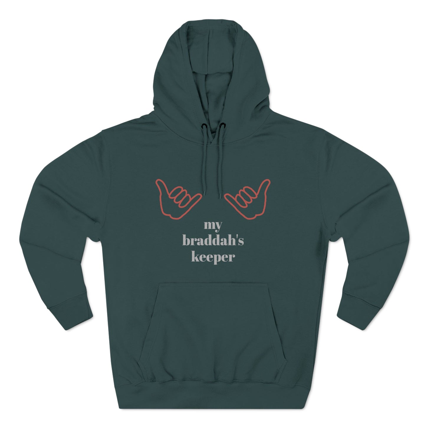 Braddah's Keeper Adjective Apparel Hoodie