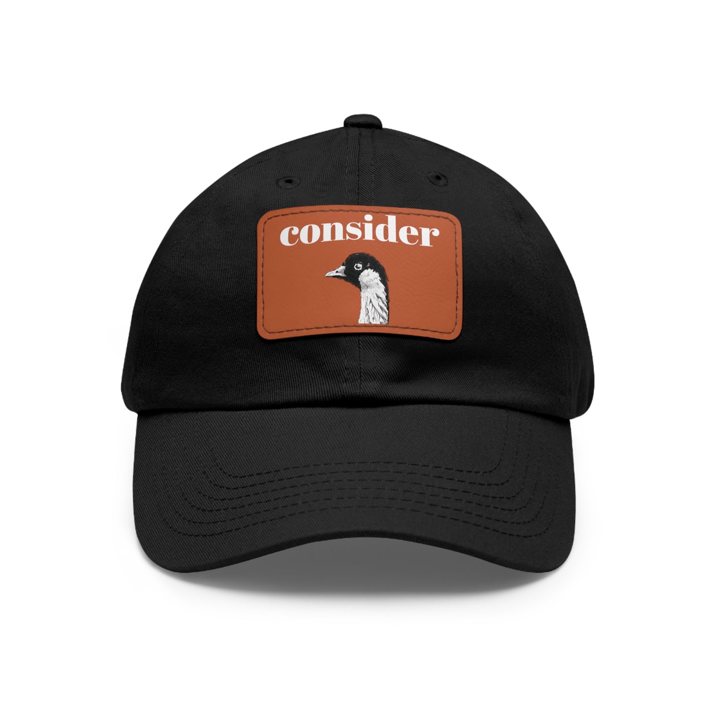 Consider the Birds Dad Hat with Leather Patch - Casual Stylish Cap for Nature Lovers