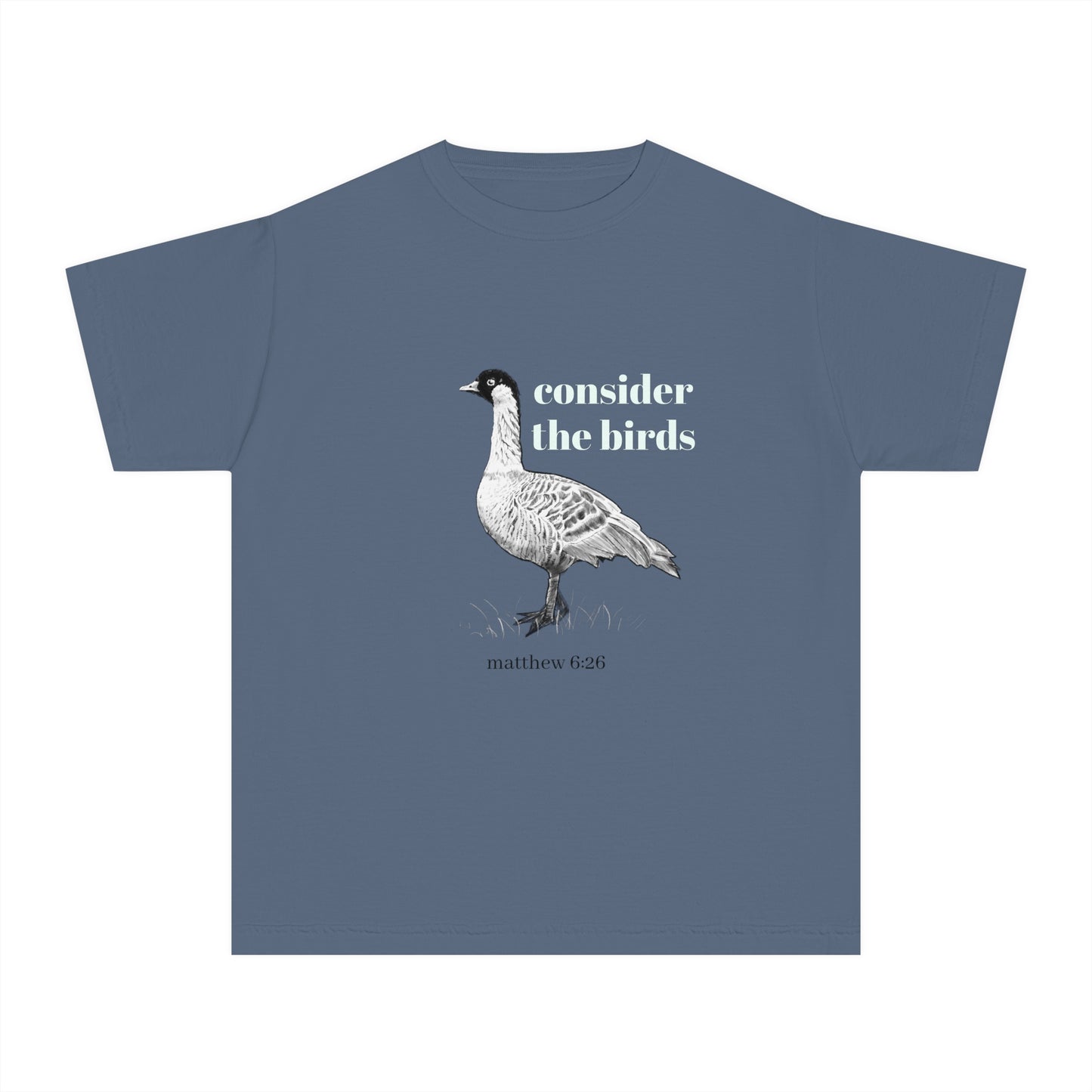 Youth Midweight Tee - 'Consider the Birds'