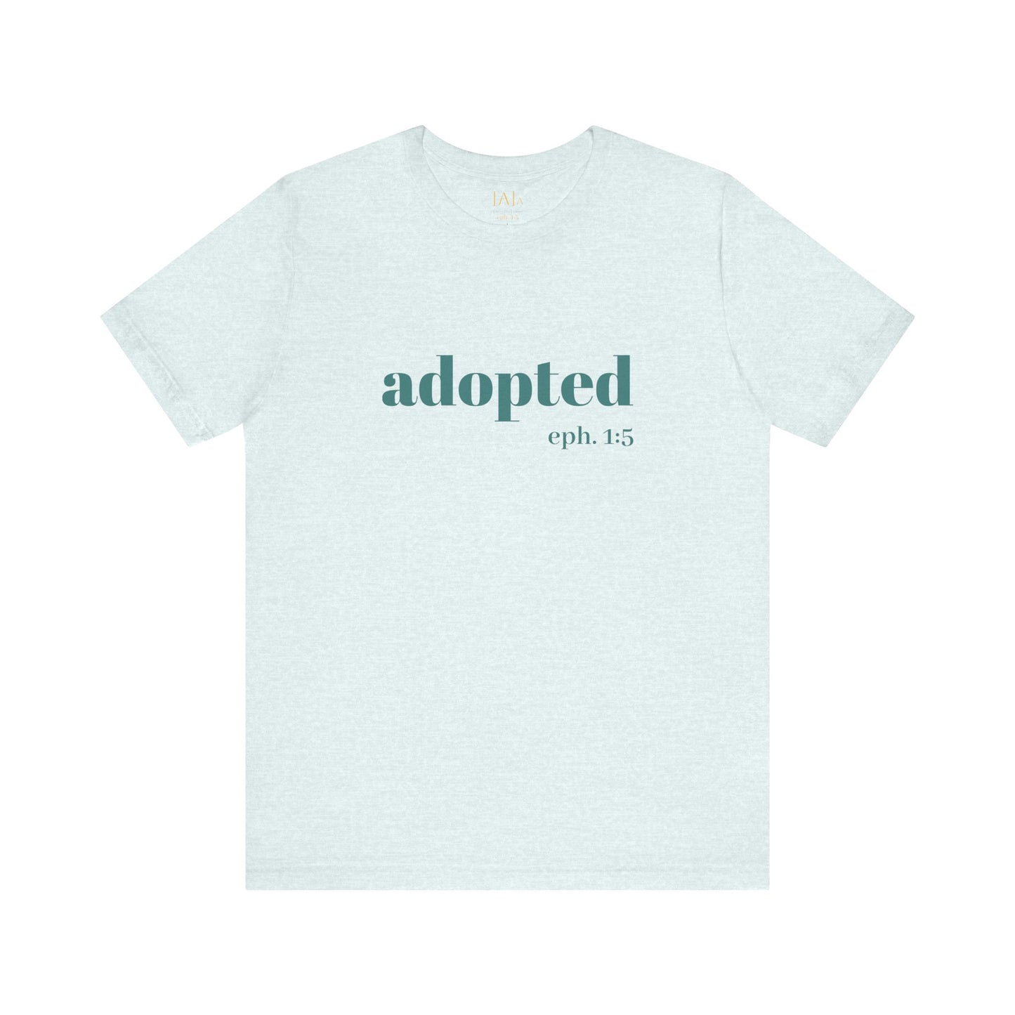 Bible Verse Tee - 'Adopted' Unisex Jersey Short Sleeve Shirt